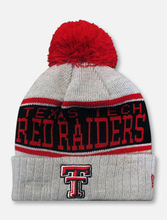 New Era Texas Tech Red Raiders Pom Pom Cuff Beanie