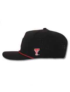 Texas Tech Dark Horse "Rubber Guns Up Cactus" Black Corded Sport Snapback Cap