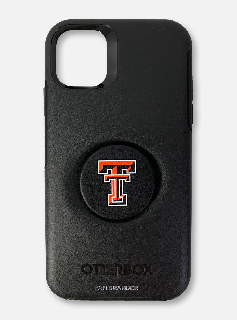 Texas Tech Red Raiders Double T Otterbox With Swappable Pop-Socket Phone Case For iPhone