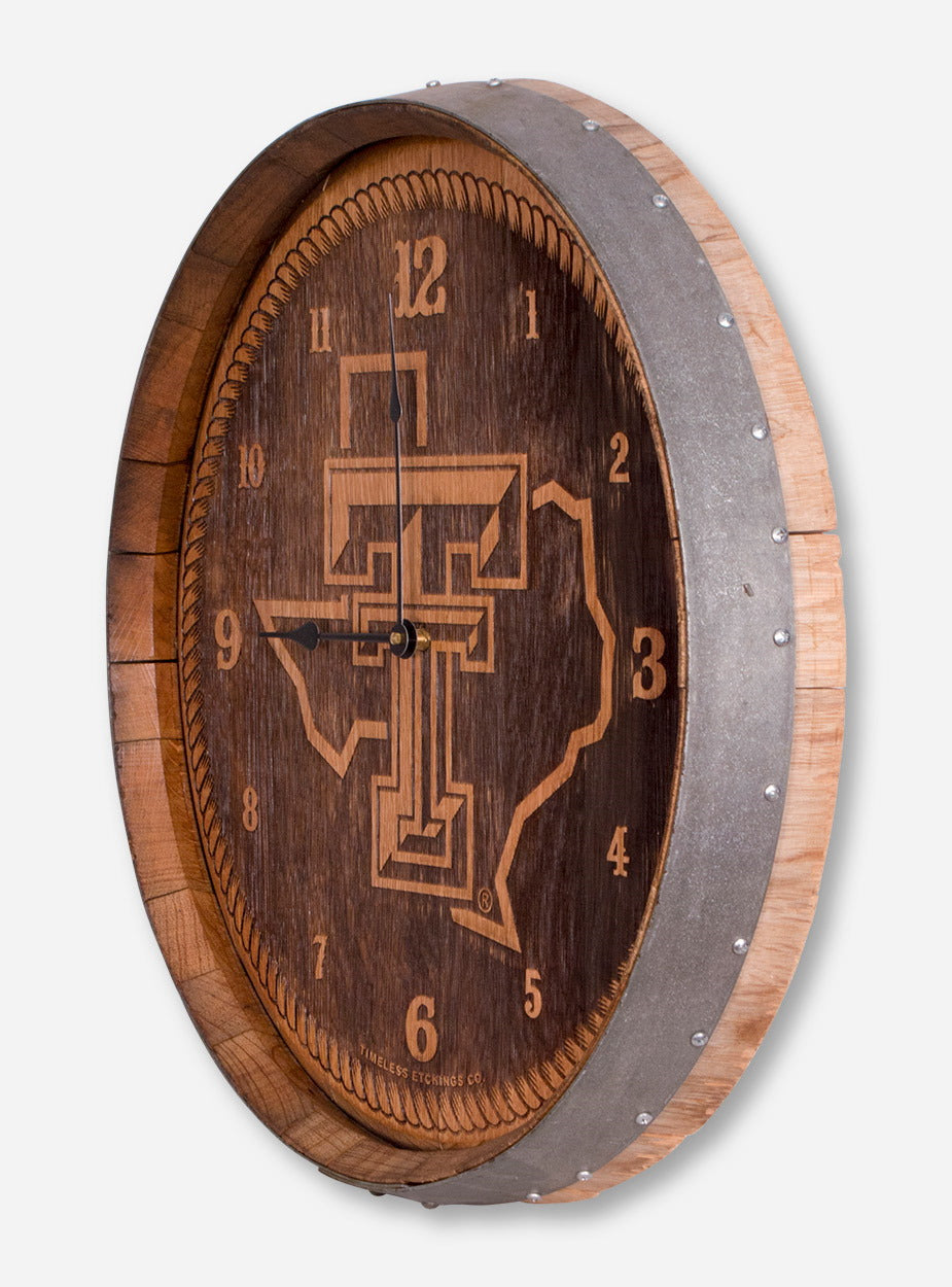 Texas Tech Red Raiders "Barrelhead" Clock