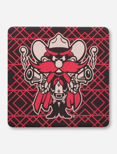 Texas Tech Red Raiders Geometric Raider Red Coaster