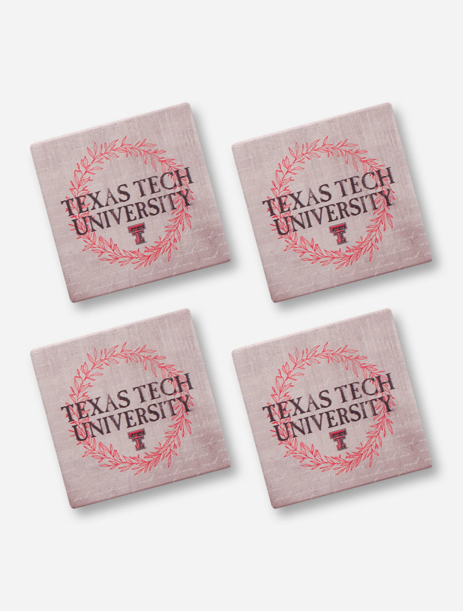 Texas Tech Red Raiders Legacy 4 Pack Wreath Coasters