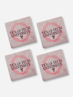 Texas Tech Red Raiders Legacy 4 Pack Wreath Coasters
