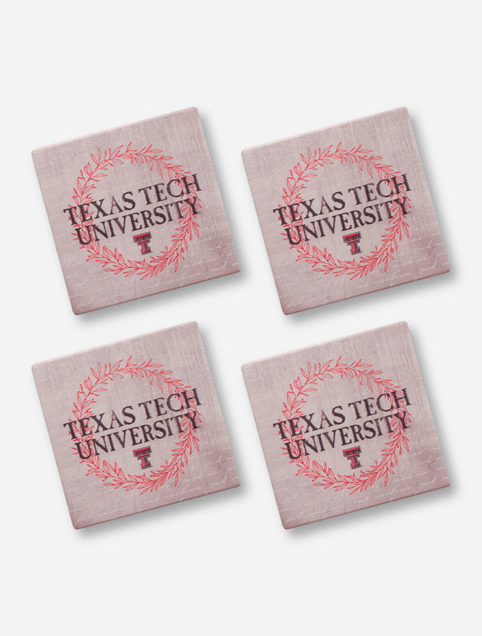 Texas Tech Red Raiders Legacy 4 Pack Wreath Coasters