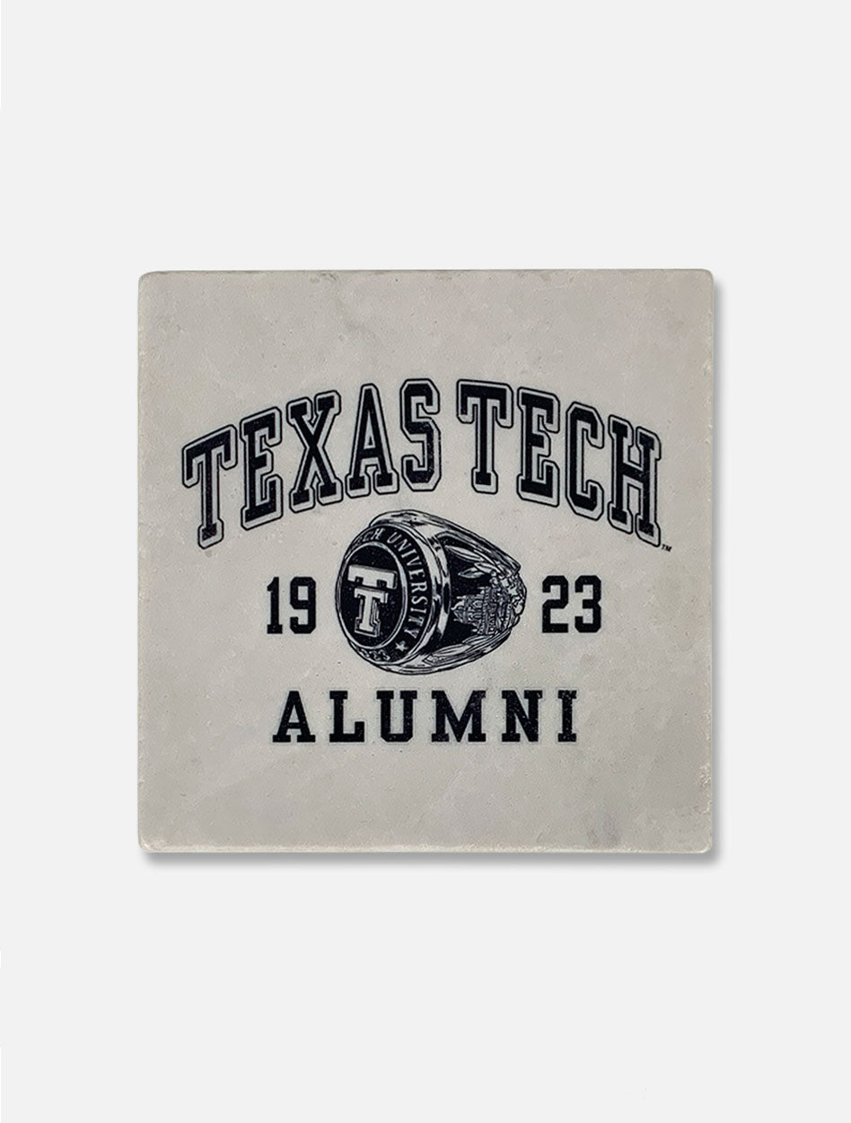 Texas Tech Red Raiders "Alumni Ring" Marble Coaster