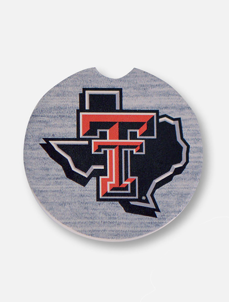 Texas Tech Red Raiders Pride Logo Single Pack Ceramic Car Coasters