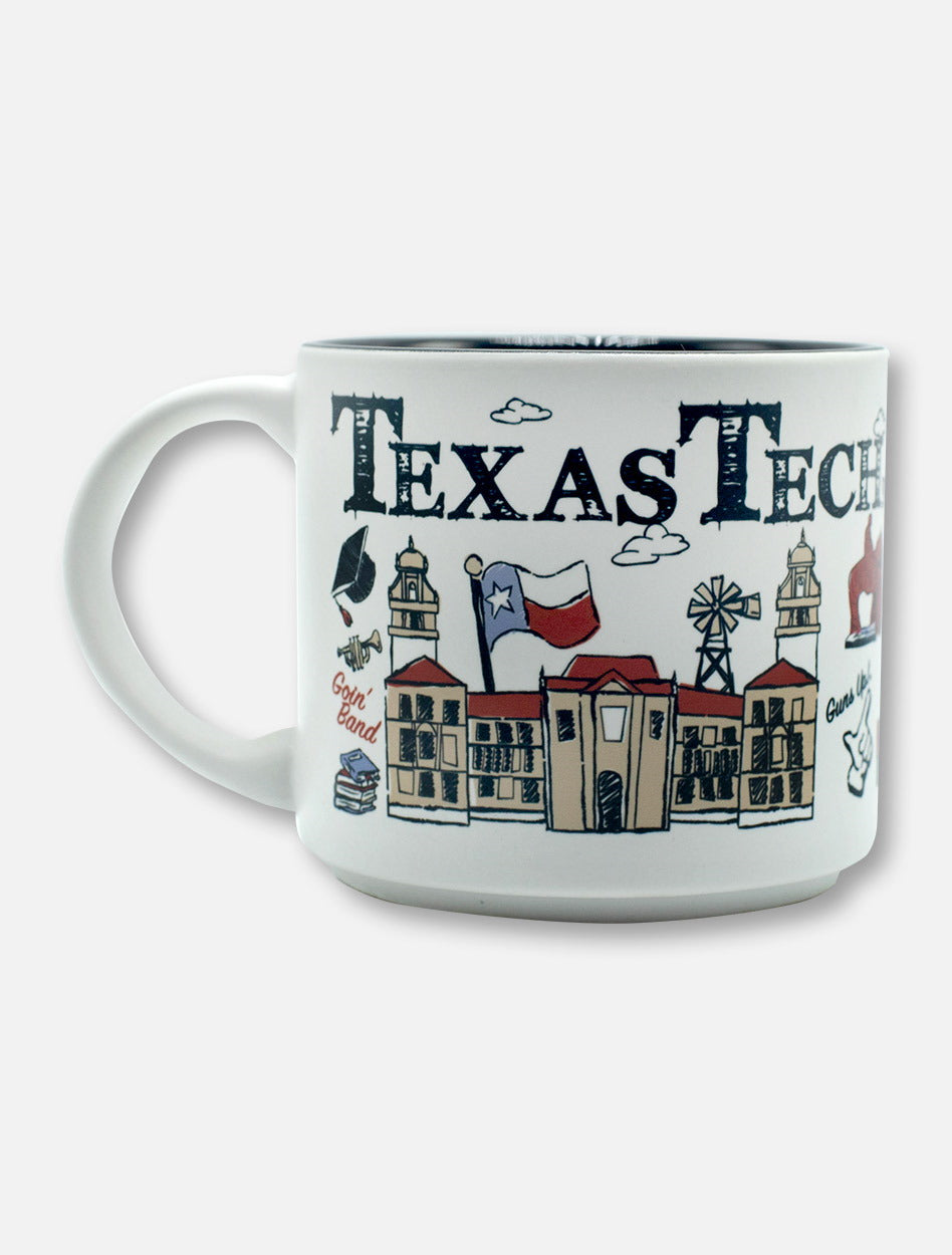 Texas Tech Red Raiders Scribbled Multi-Logo Coffee Mug