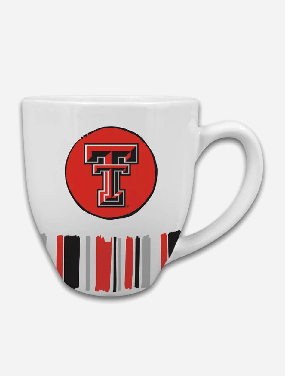Texas Tech Red Raiders Heart Striped Coffee Mug