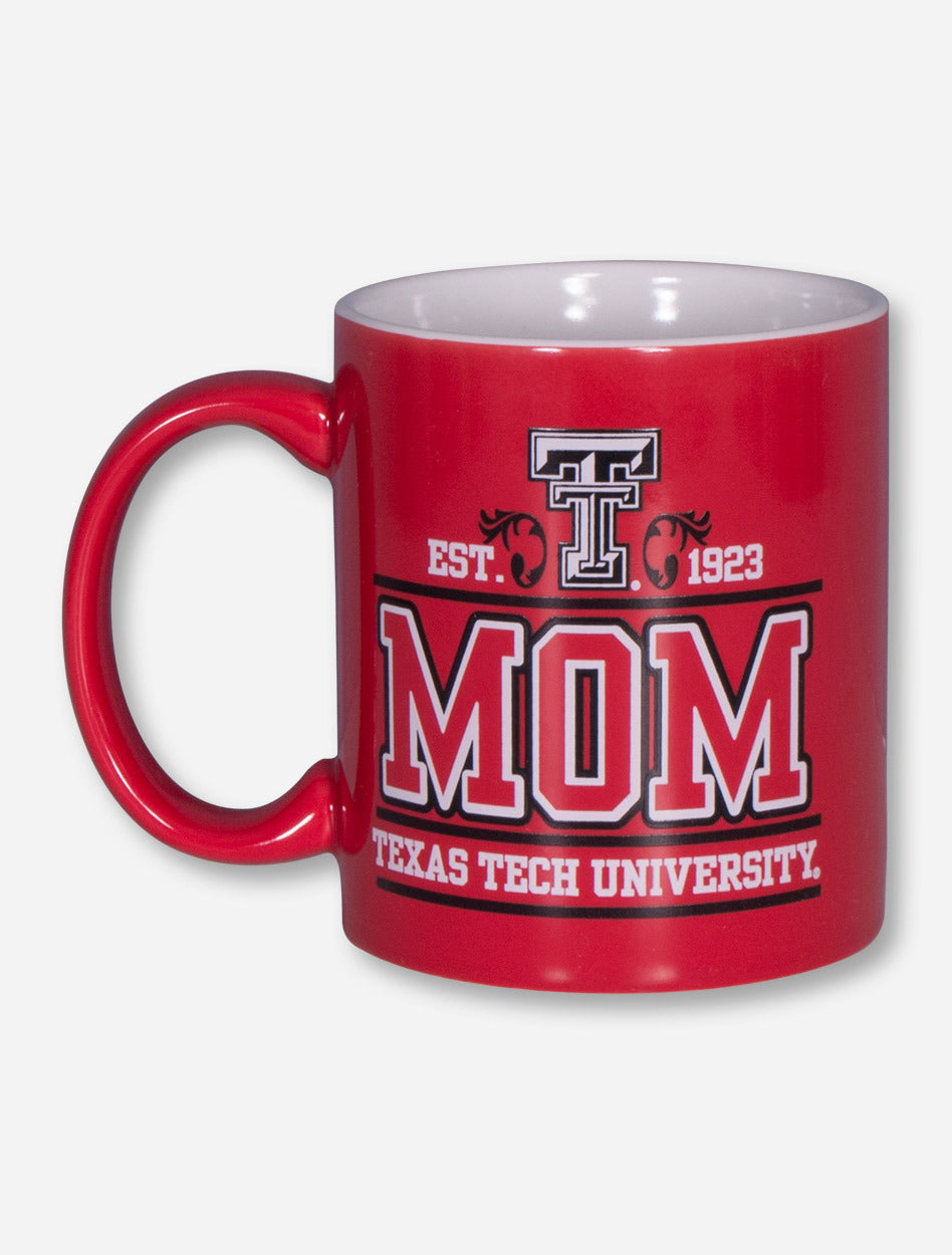 Texas Tech Mom & Double T on Red Coffee Mug