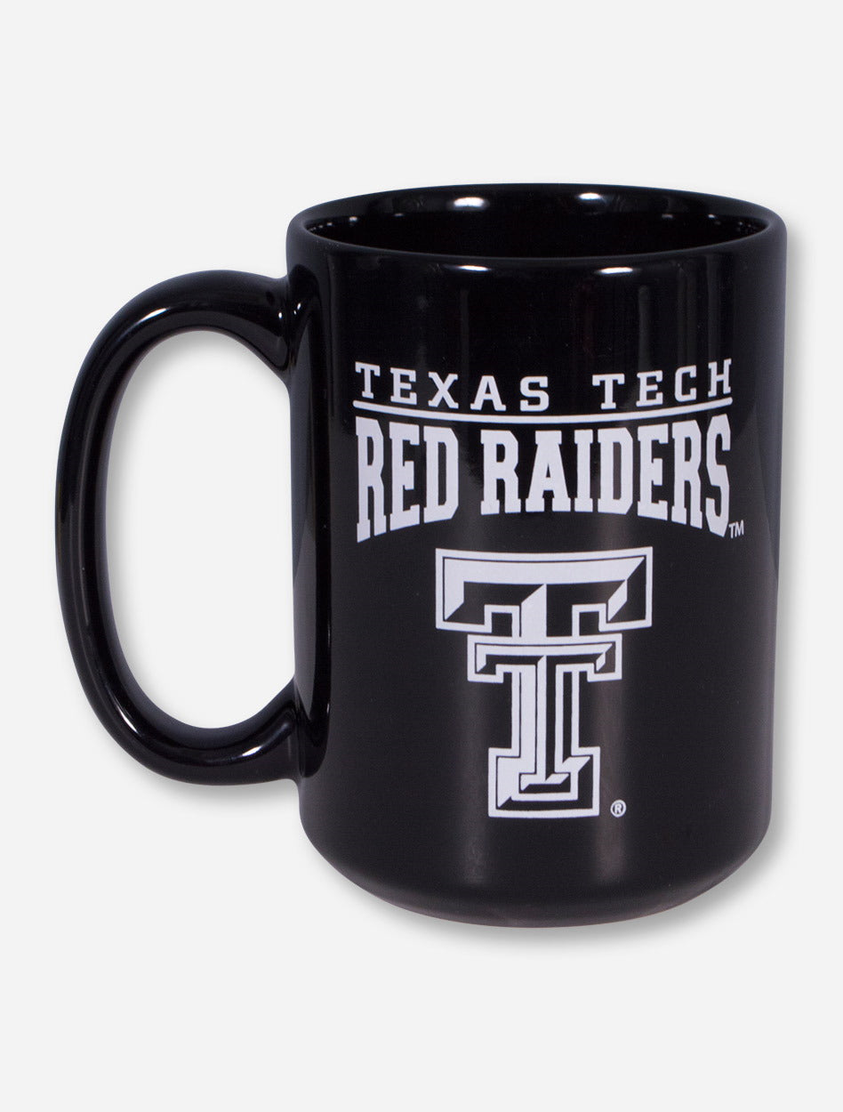 Texas Tech DAD Emblem on Black Mug
