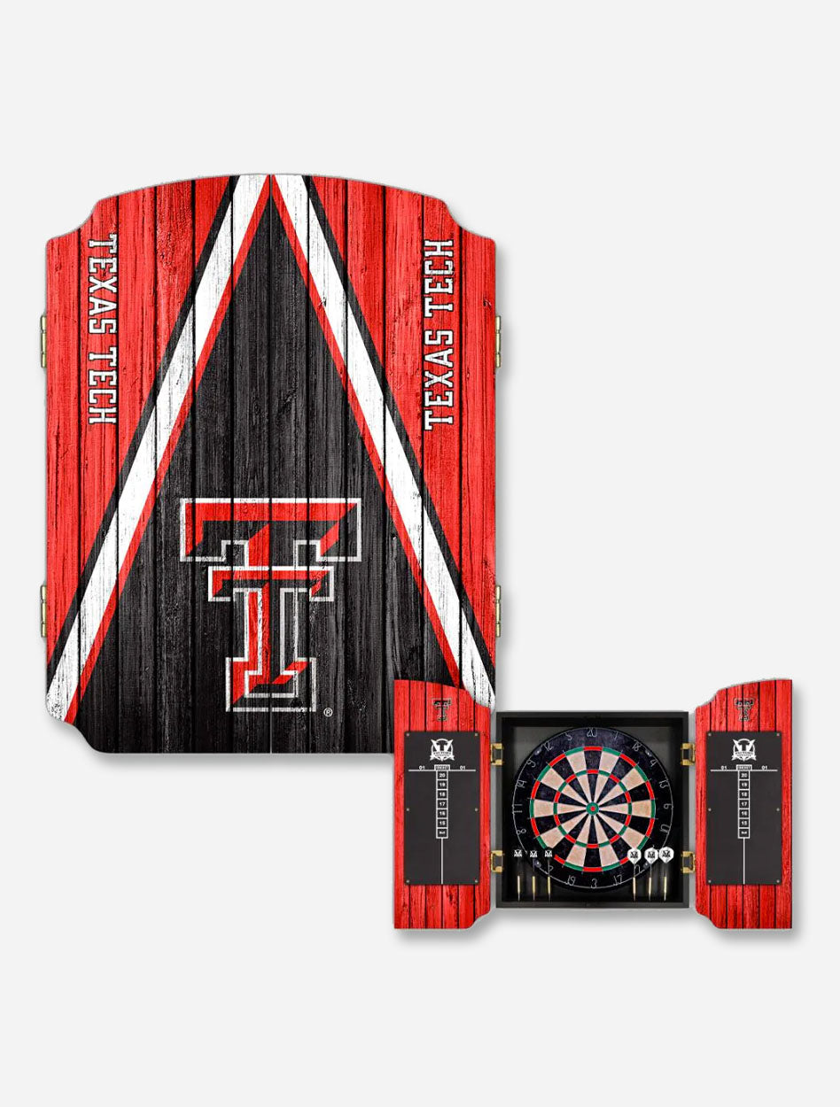 Texas Tech Red Raiders Dartboard Cabinet Dart Cabinet