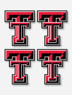 Texas Tech Four Pack Double Ts Decal
