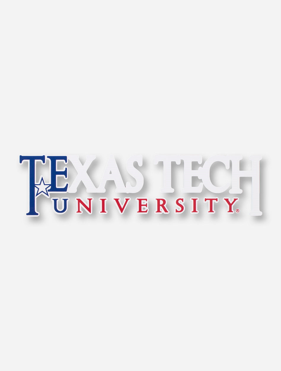 Texas Tech University Red, White, & Blue Decal
