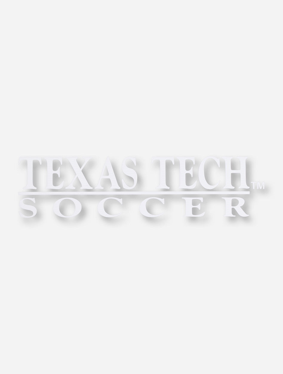 Texas Tech Soccer White Decal