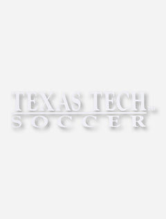 Texas Tech Soccer White Decal