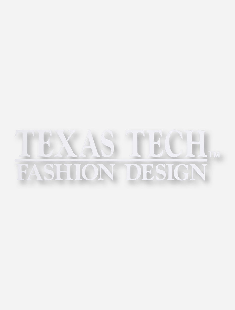 Texas Tech Fashion Design White Decal