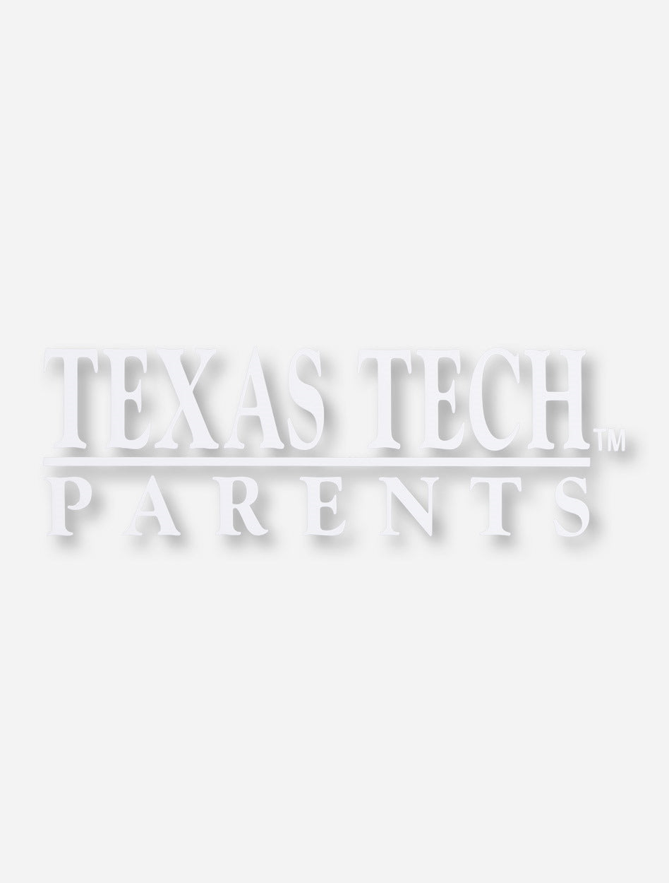 Texas Tech Parents White Decal