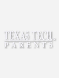 Texas Tech Parents White Decal