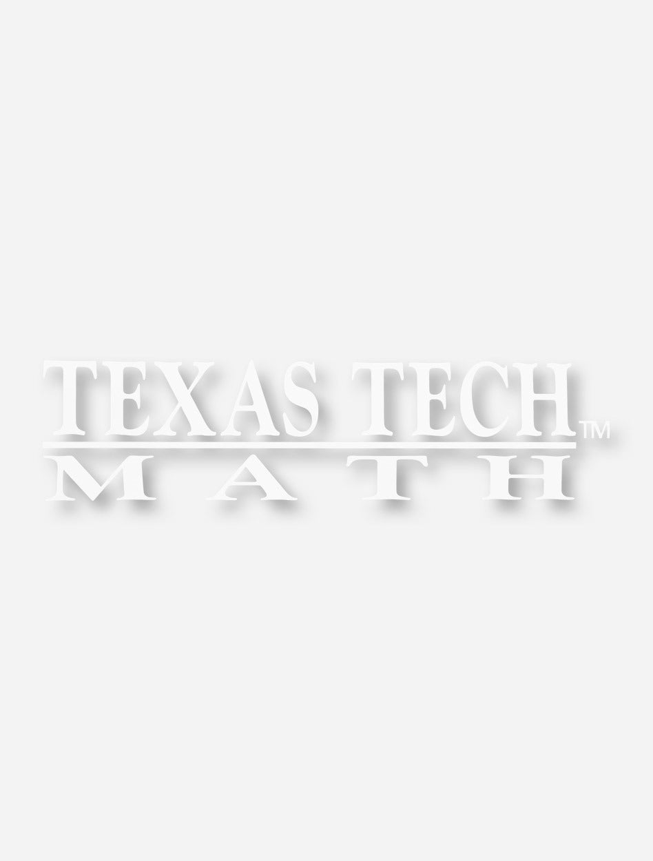 Texas Tech Red Raiders Math Decal