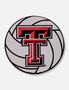 Texas Tech Red Raiders Double T Volleyball Decal