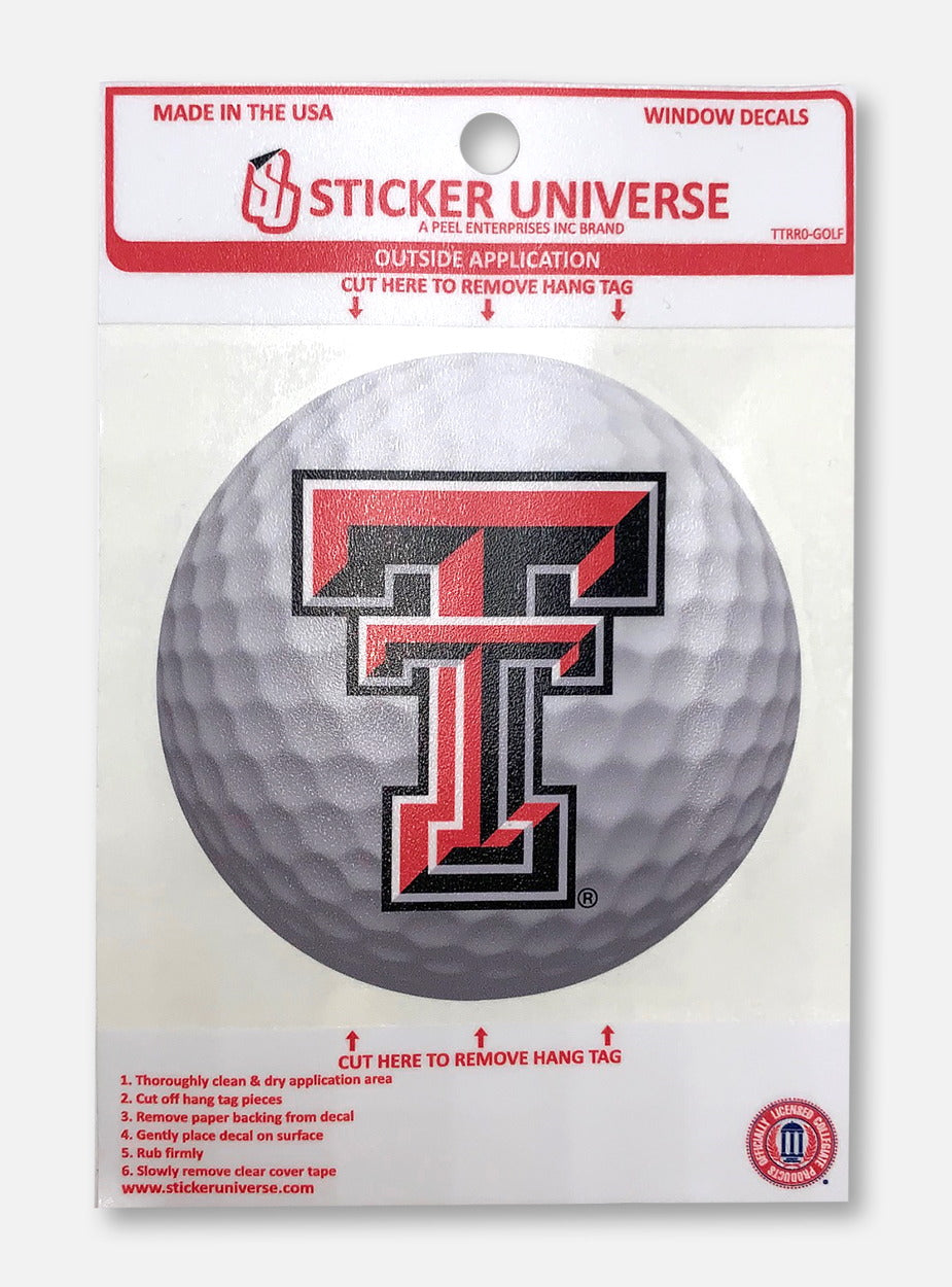 Texas Tech Red Raiders Double T Golf Decal