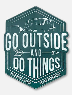 Texas Tech "Go Outside and Do Things" Palo Duro Decal