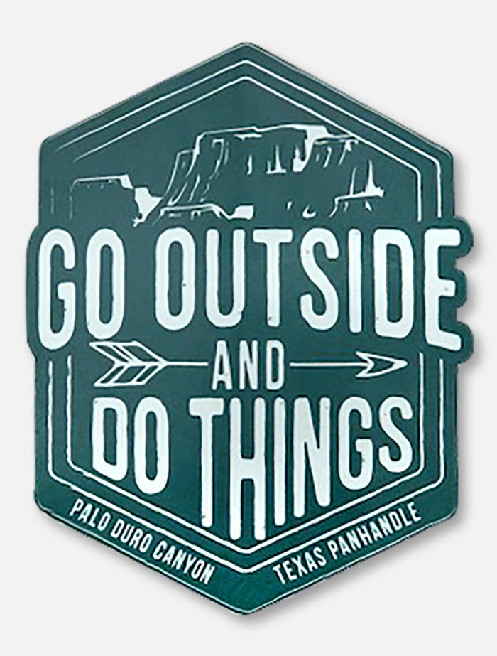 Texas Tech "Go Outside and Do Things" Palo Duro Decal