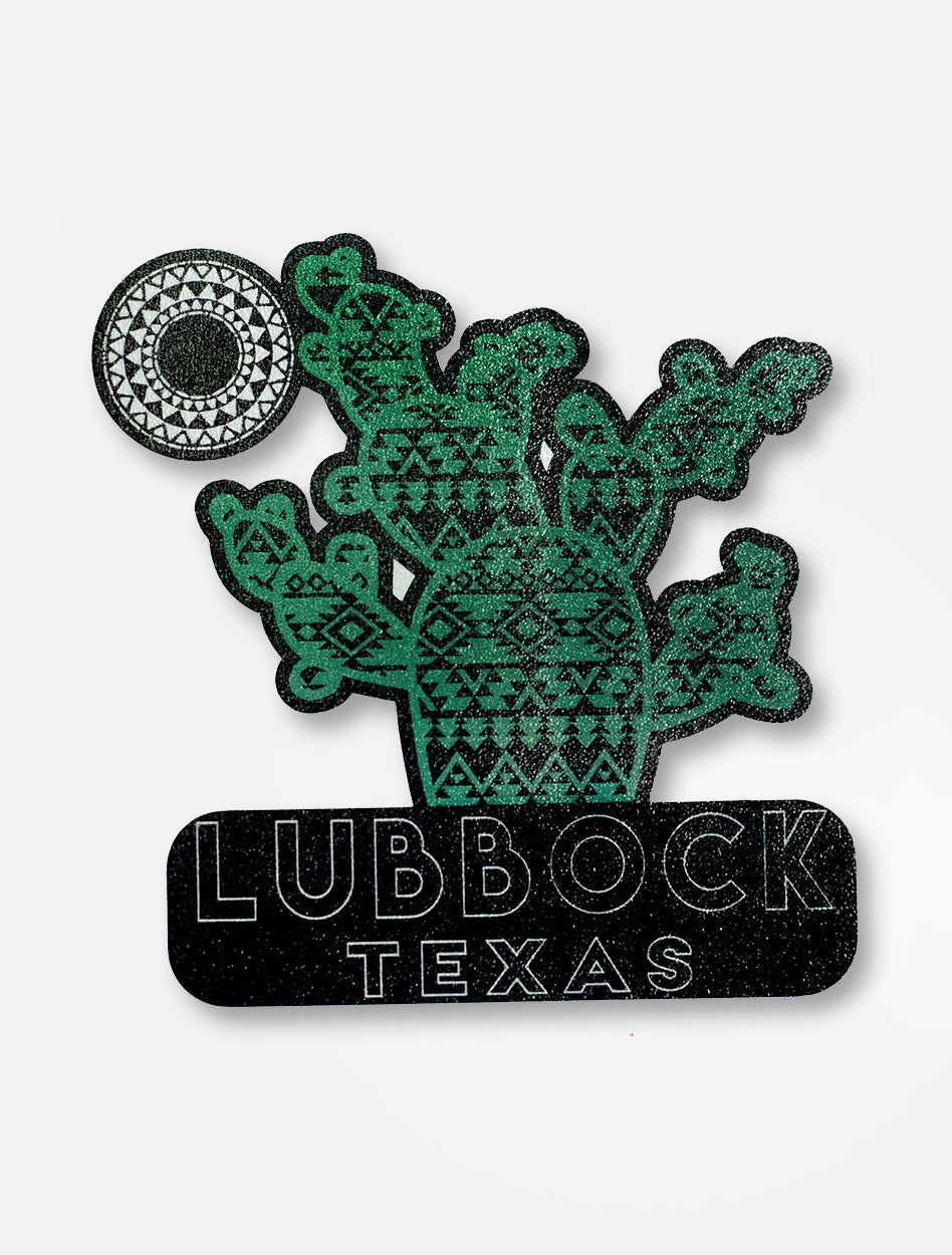 Texas Tech Lubbock Texas Green Cactus Decal