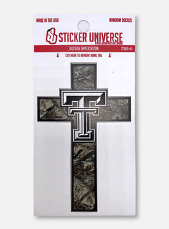 Texas Tech Red Raiders Camo Cross Decal