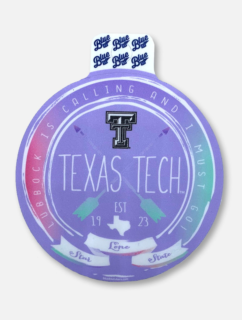 Texas Tech Red Raiders Black and White Double T "Aspired" Decal