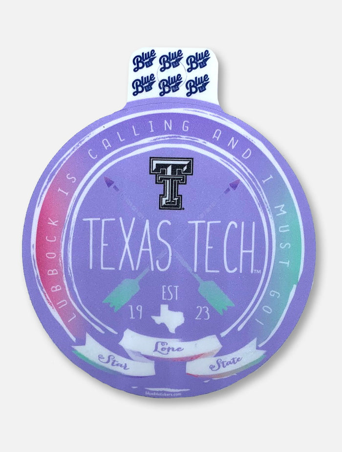 Texas Tech Red Raiders Black and White Double T "Aspired" Decal