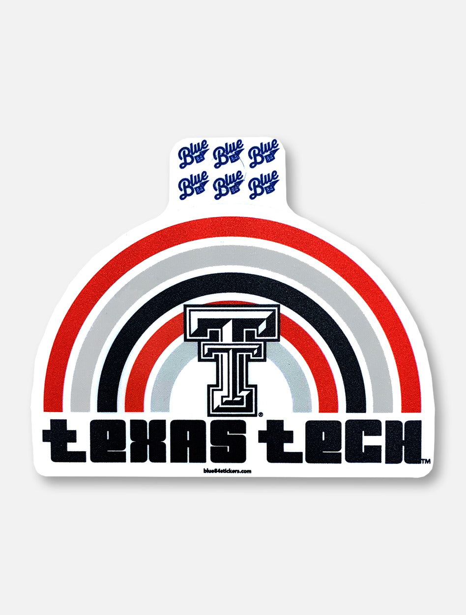 Texas Tech Red Raiders "Retro Rainbow" Decal