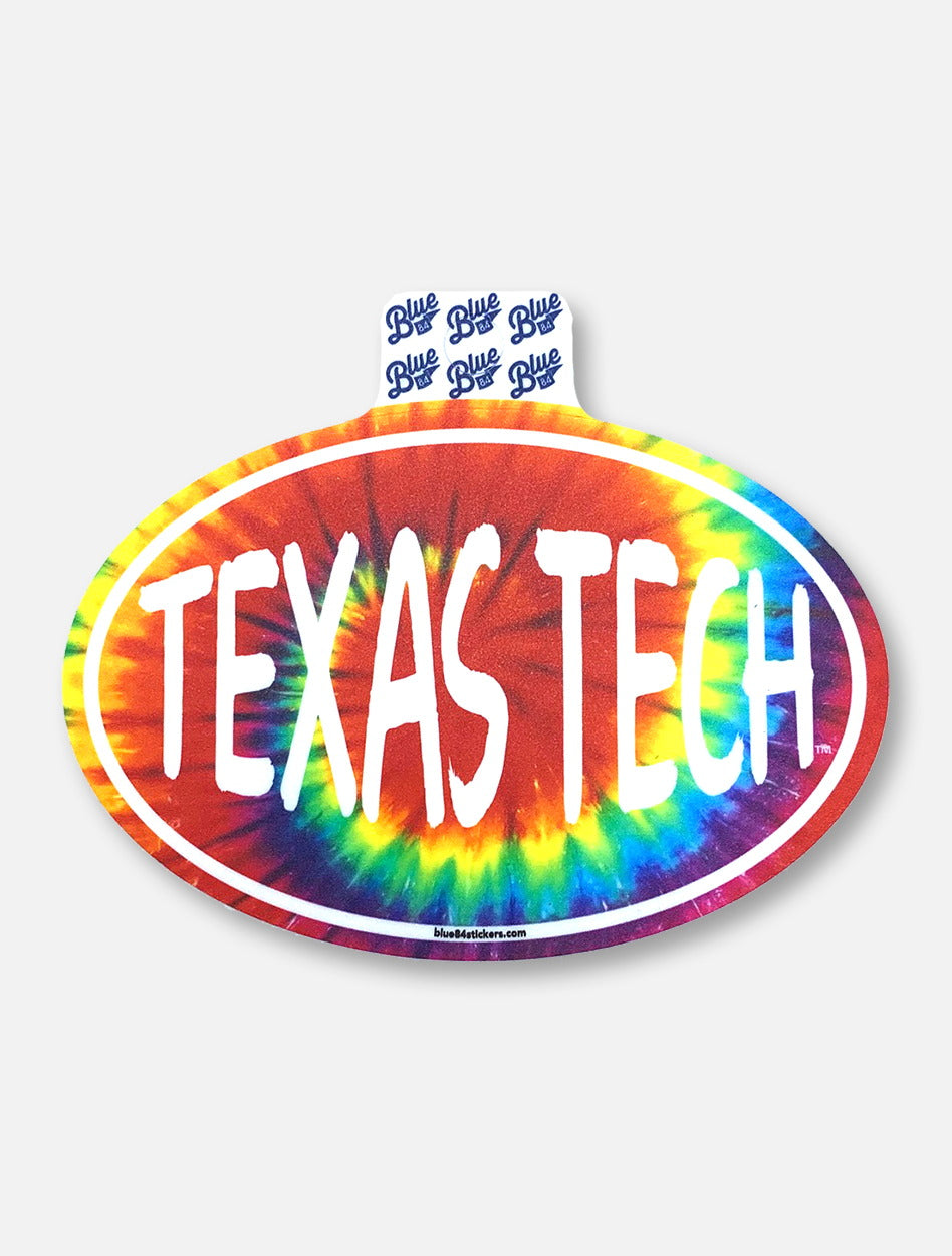 Texas Tech Red Raiders "Tie Dye Oval" Decal
