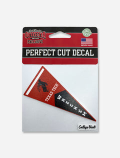 Texas Tech Red Raider "Pennant" Throwback Perfect Cut Decal