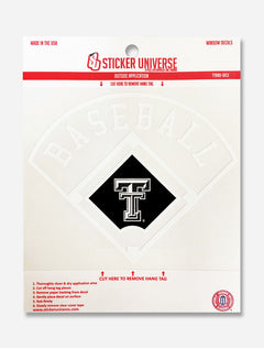 Texas Tech Red Raiders Baseball Diamond Decal