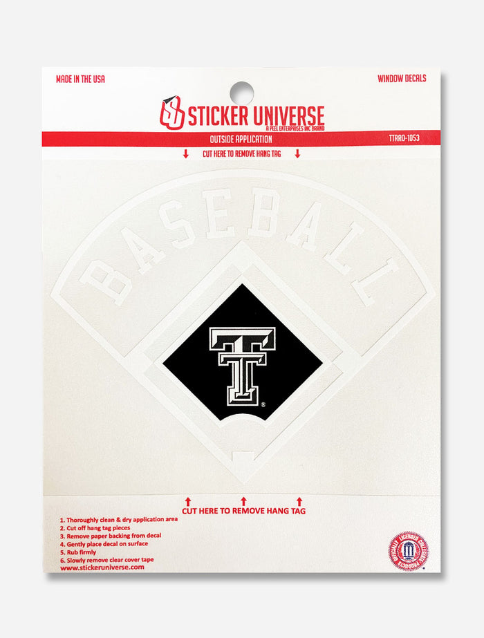 Texas Tech Red Raiders Baseball Diamond Decal