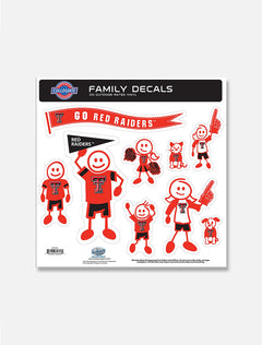 Texas Tech Red Raiders Family Decal Sheet