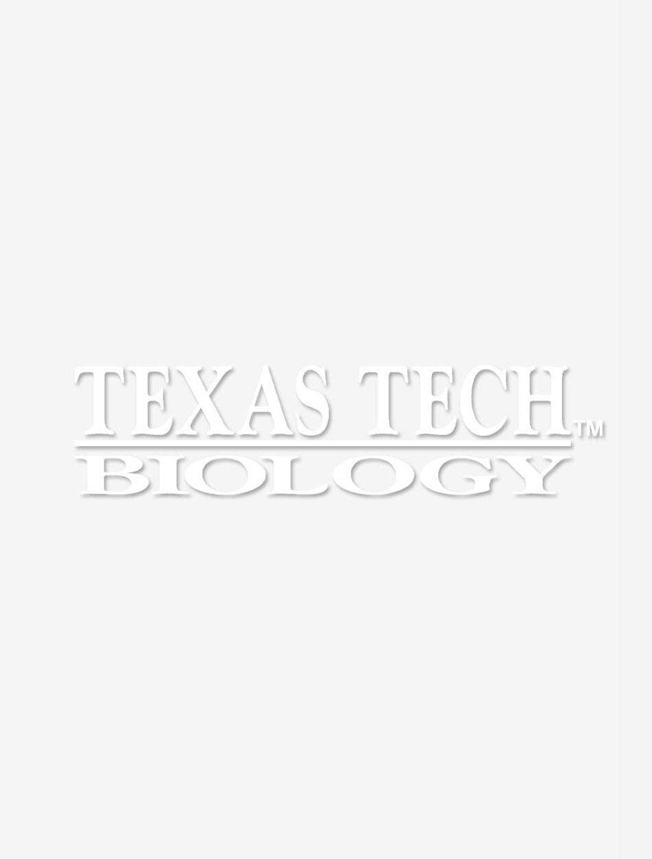 Texas Tech Biology White Decal