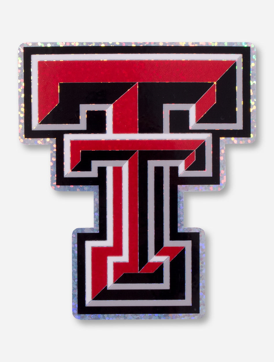 Texas Tech Glitter Double T Decal – Red Raider Outfitter