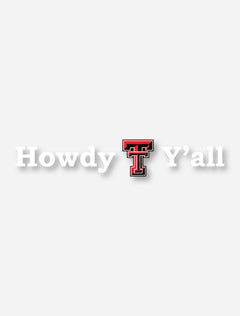 Texas Tech Howdy Y'all Double T Decal