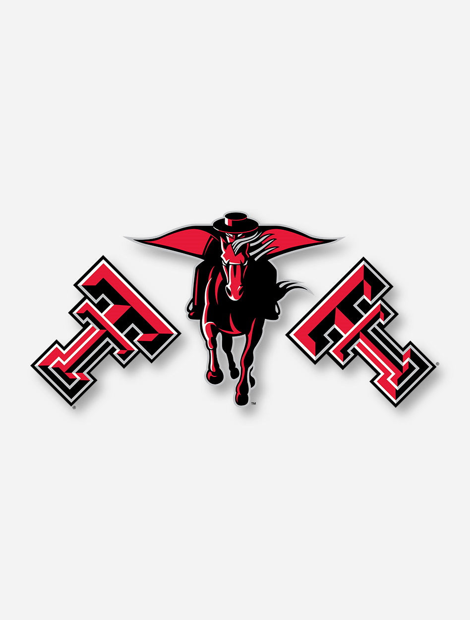 Texas Tech Masked Rider & Double T Decal