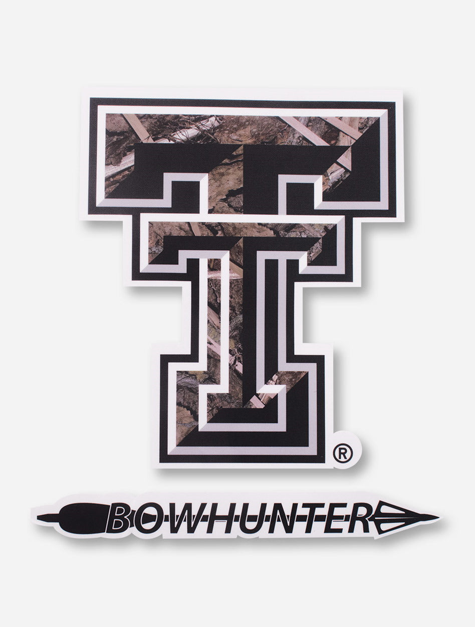 Texas Tech Camo Double T Bowhunter Decal