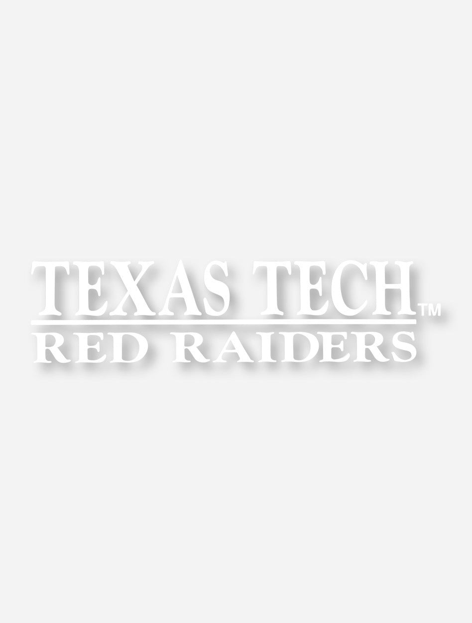 Texas Tech Red Raiders White Decal