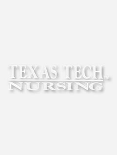Texas Tech Nursing White Decal