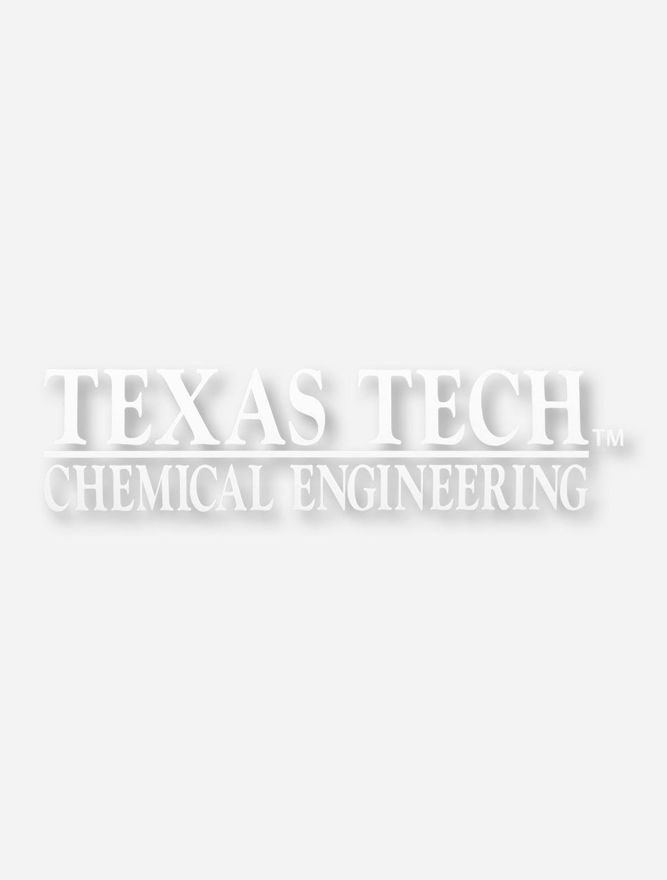 Texas Tech Chemical Engineering White Decal
