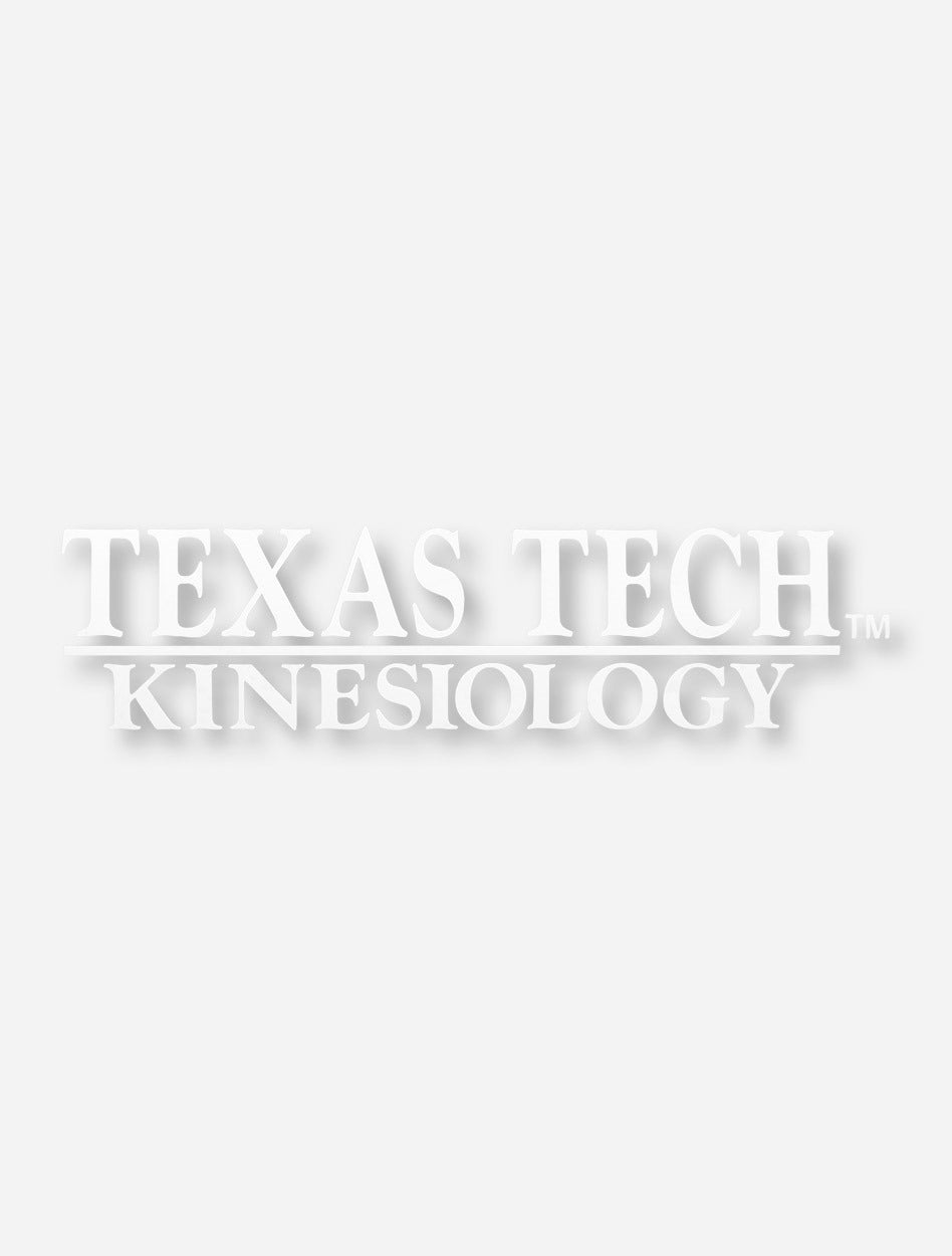 Texas Tech Kinesiology White Decal