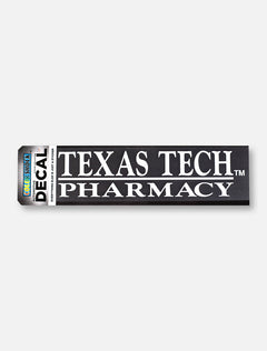 Texas Tech Red Raiders Pharmacy White Decal