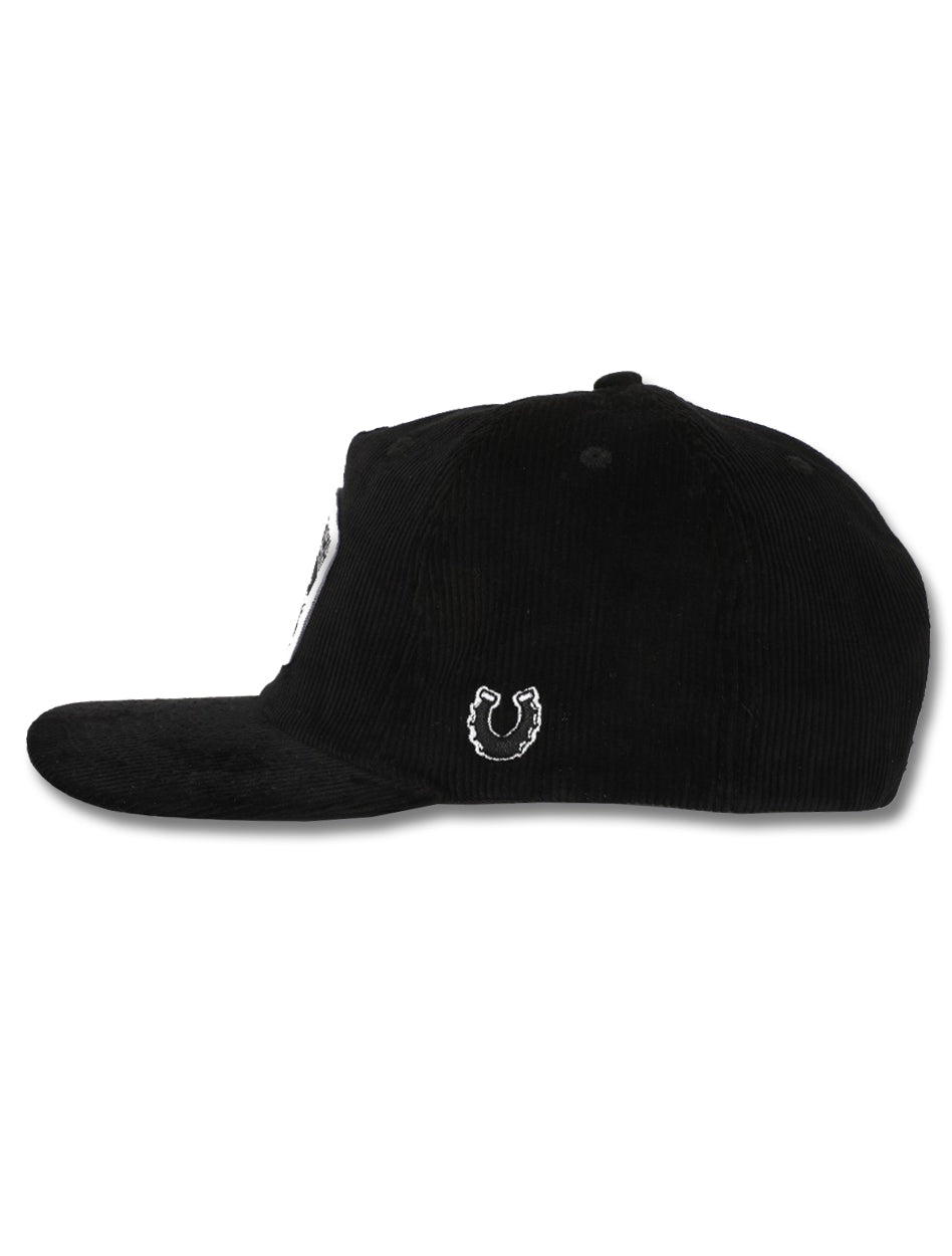 Dark Horse "Ride or Die" Black Corduroy Snapback Cap