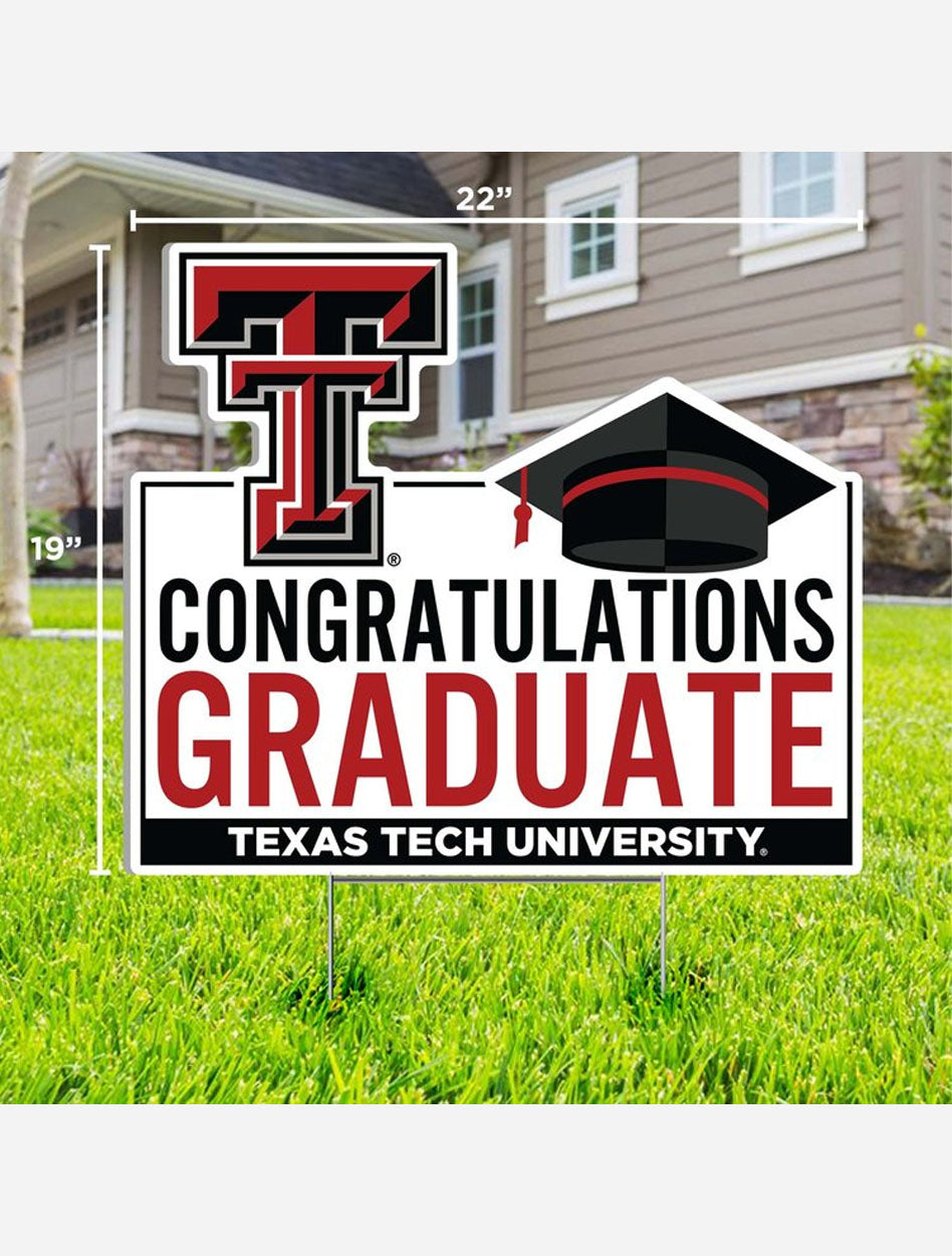 Texas Tech Red Raiders "Congratulations Graduate" 22" Lawn Sign