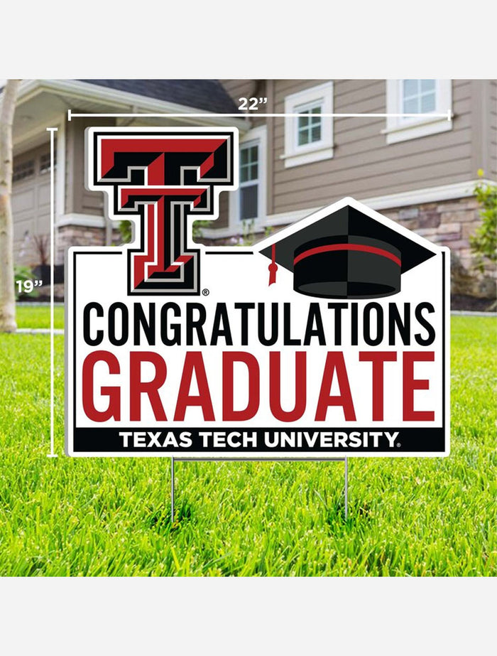 Texas Tech Red Raiders "Congratulations Graduate" 22" Lawn Sign